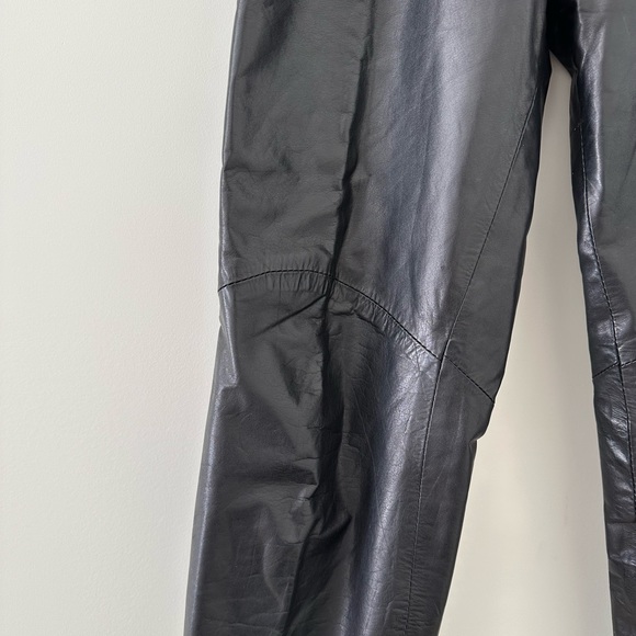 Vintage Black Sheep 100% leather pants - size 28 - Picture 3 of 7